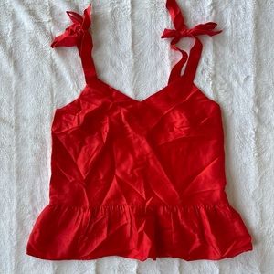 J. Crew Top NWOT. Red. Size 00